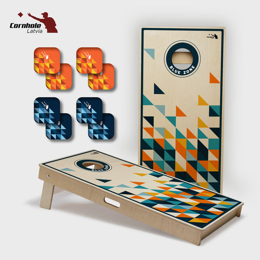 Cornhole Latvia spēles komplekts (15mm) - Ģeometrija