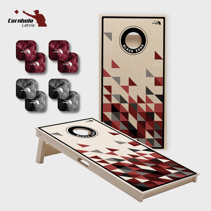 Cornhole Latvia spēles komplekts (15mm) - Ģeometrija